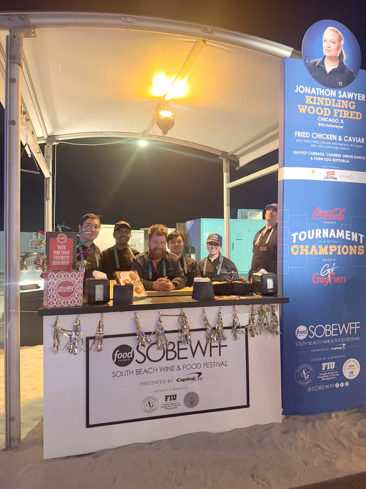 SOBEWFF Kindling Wood Fired booth